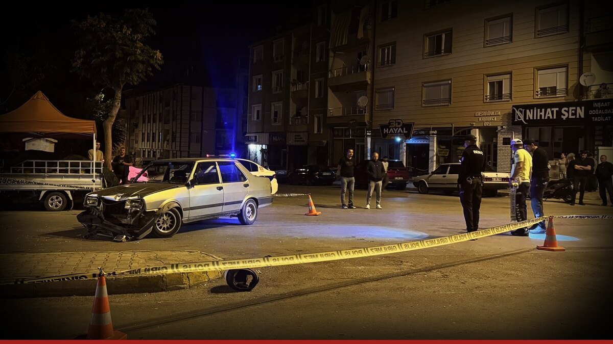 Karaman'da otomobille çarpışan motosiklet sürücüsü hayatını kaybetti