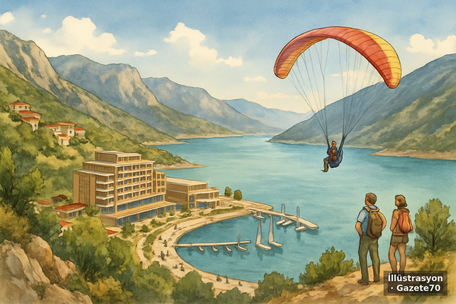 Ermenek'te Clean Lagoona Resort & Marina için zemin etüdü başladı